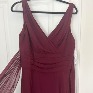 Wine colored bridesmaid dress/formal dress